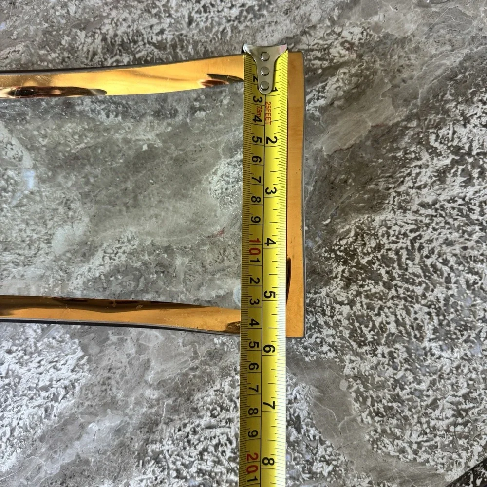 Gorgeous Signed Annie Glass 24kt Gold Antique Olive Tray Approx 11.5